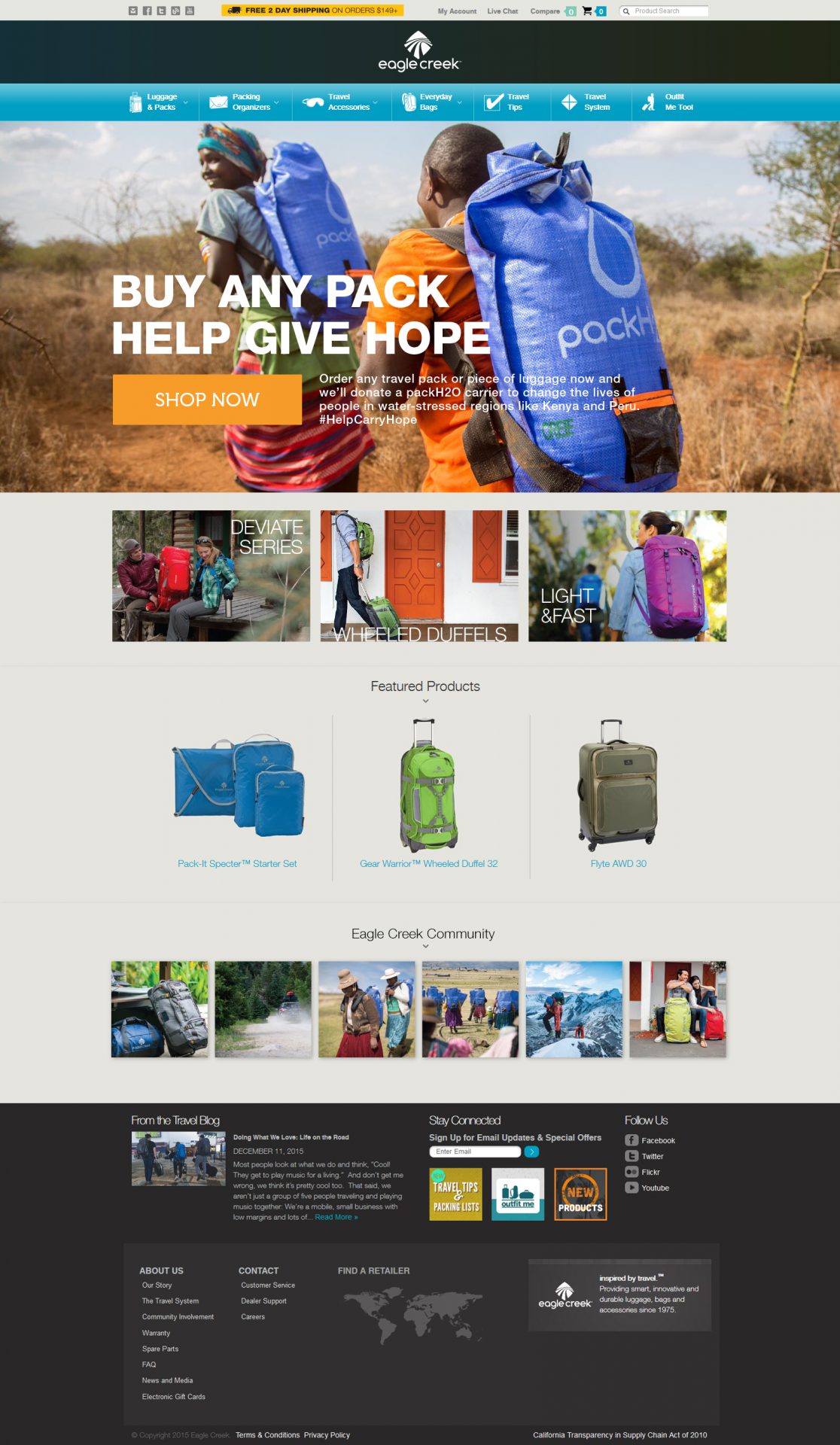 Eagle Creek Website Update Mockup | Superbase® | A Brand Design Agency in Boise, Idaho | Super Base Creative Eagle Creek Website Update Mockup